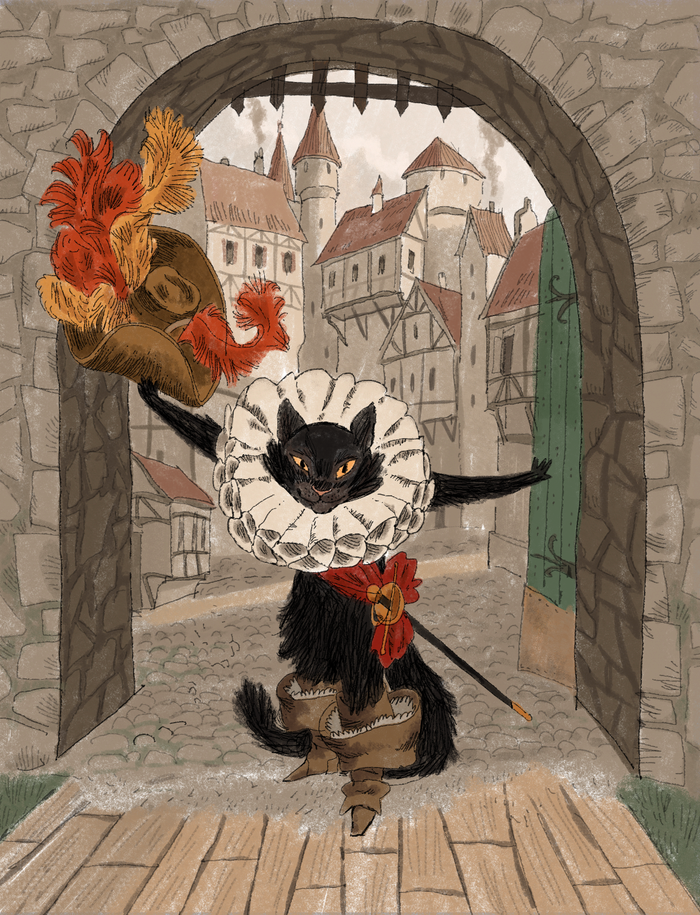 "Кот в сапогах" Ш.Перро для изд. Kadimah