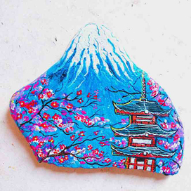 Frühling in Kyoto. Fujiyama.