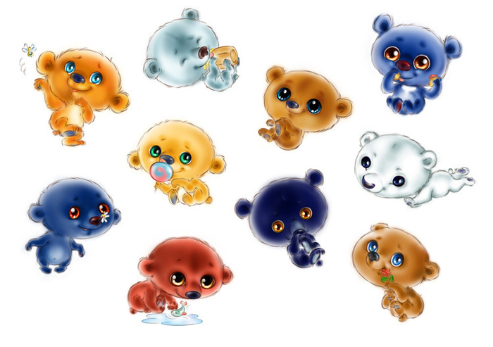 мишки для Moregrand "Весёлые пирамидки"