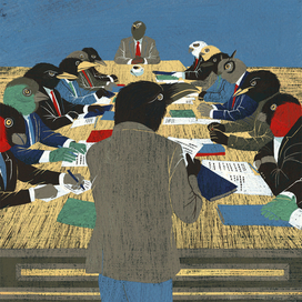 "Ворон-челобитник" М.Е.Салтыков-Щедрин