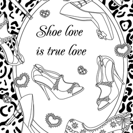 раскраска для дамы)