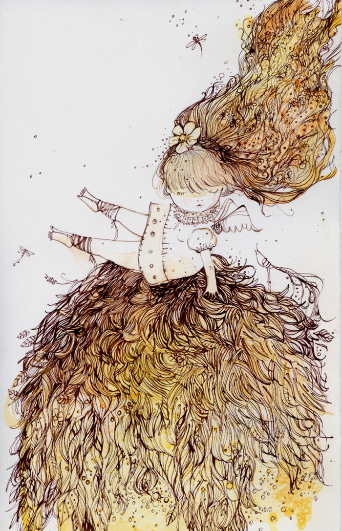 Ангелок в солнечных лучах