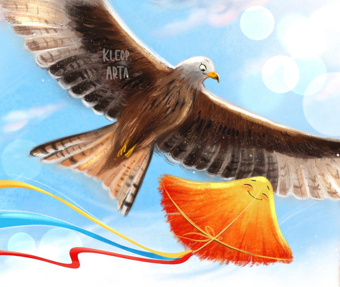 Воздушный змей и коршун