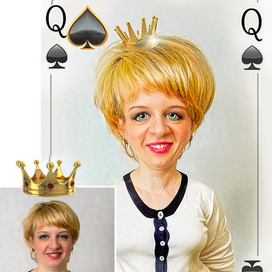 «Пиковая Дама». Шарж с днем рождения