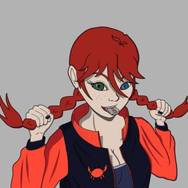 Рыжая девушка