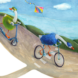 Разворот для сказки Ю. и К. Снайгала "Петти, Патти, Полли"