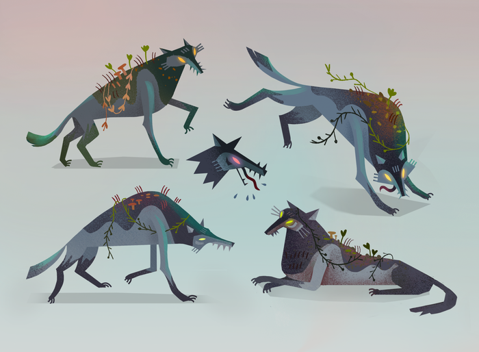 Злой волк | Концепт персонажа