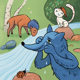 Иллюстрация к книге "Сказки о снежном барсе"
