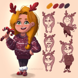 Новогодняя девочка