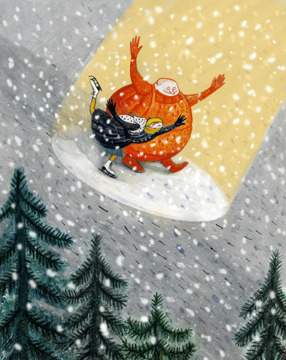 Иллюстрация к сказке Анны Никольской "Человек-Мандарин"