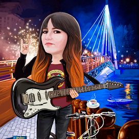 портрет девушки