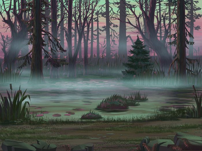 Вечернее болото