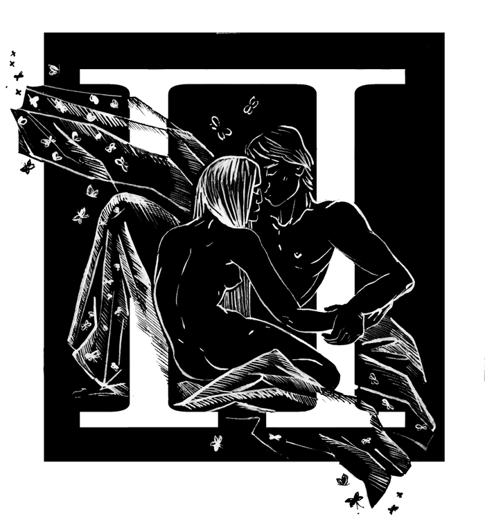 Буквица к  роману "100 лет одиночества"  Габриэля Гарсиа Маркеса