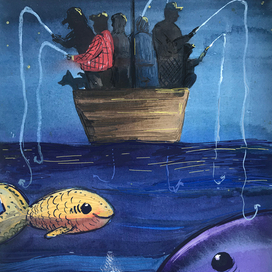 ночная рыбалка