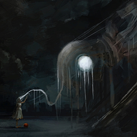 Разорванный портрет в планетарии