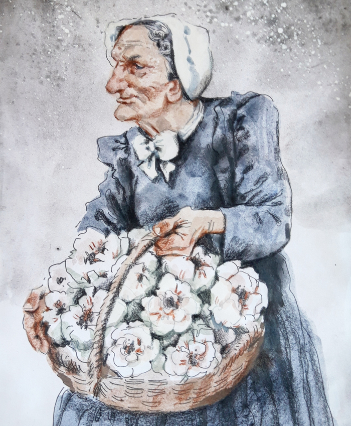 Старая цветочница