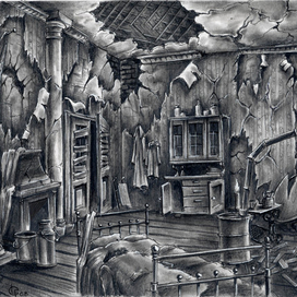 эскиз декорации т/ф "Васильевский остров" реж. В.Шевельков