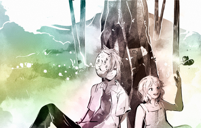 Фанарт «В лесу мерцание светлячков»