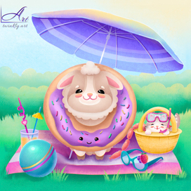 Иллюстрация с барашком 