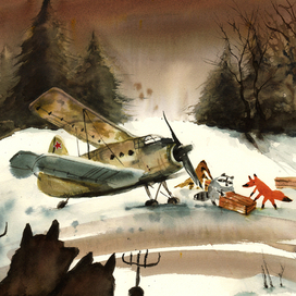 Привезли партизанам бананы