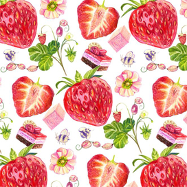 Клубничный паттерн