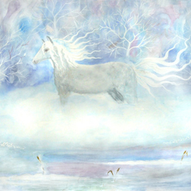 Белая лошадь