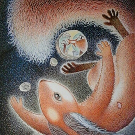 В душной коробке.