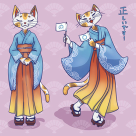 Бренд-персонаж для школы японского языка