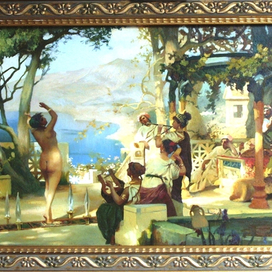 "Танец среди мечей" / копия Г. Семирадского/ 105*55