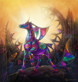 Витражный конь