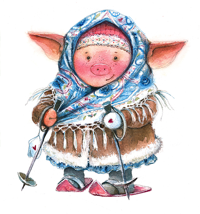 Зимняя свинка