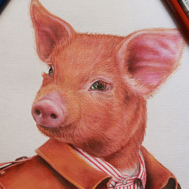 Рыжий поросенок Сентябрь (фрагмент)