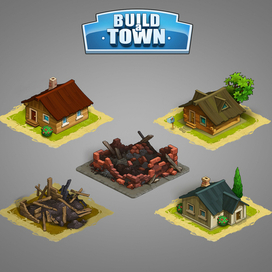 Компьютерная графика для игры «Boild a town» и «Build a Nation»