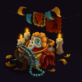 Иллюстрация El dia de los muertos
