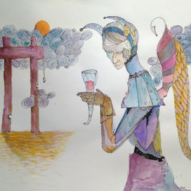 Демон тэнгу с одним крылом