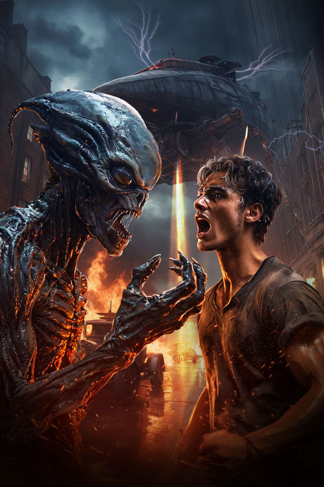 Обложка "Война миров"-Г.Уэлс