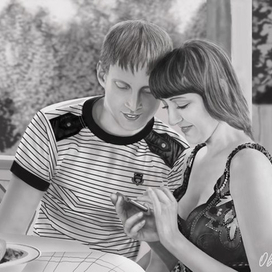 Пара в беседке