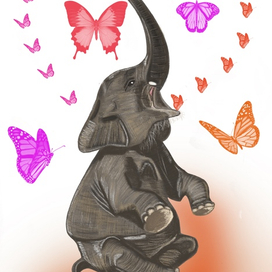 Веселый слон