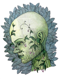 человек проглотивший дерево...