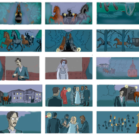 раскадровка для фильма "Невеста"