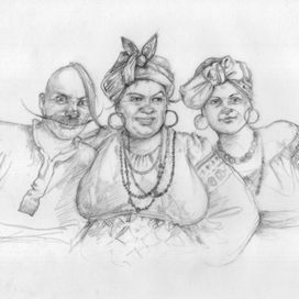 Outline characters to the "Aeneid" Kotlyarevsky.