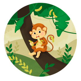 Весёлая обезьянка