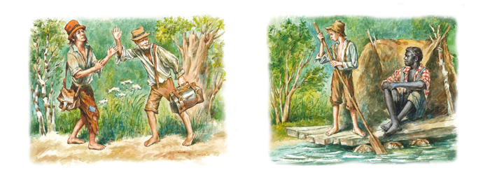 Жулики. Приключения Гекльберри Финна, Марк Твен.