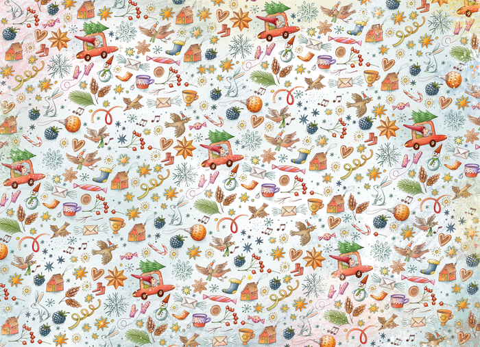 Форзац для книги "День Святого Николая" (издательство "Забавник")