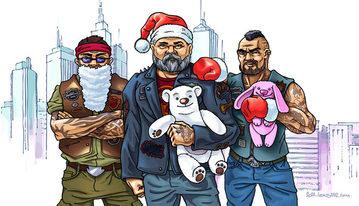 Три Байкера, Мишка и Зайка