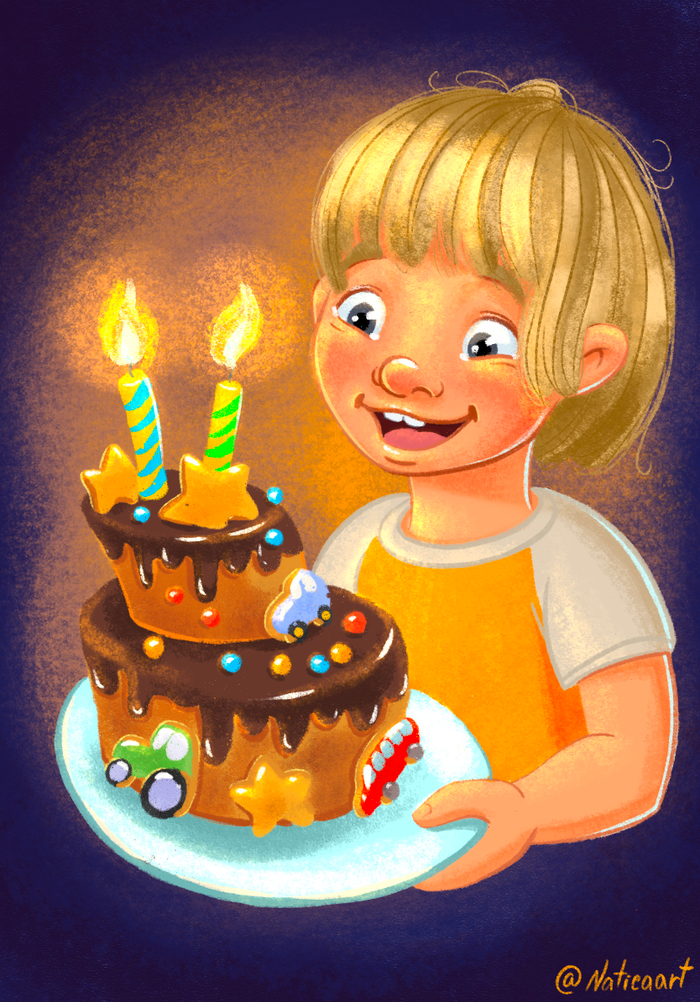 Открытка на день рождения