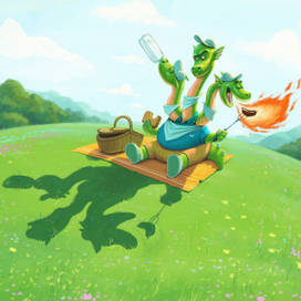 Иллюстрация для детского журнала