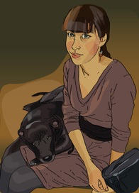 Девушка с собакой