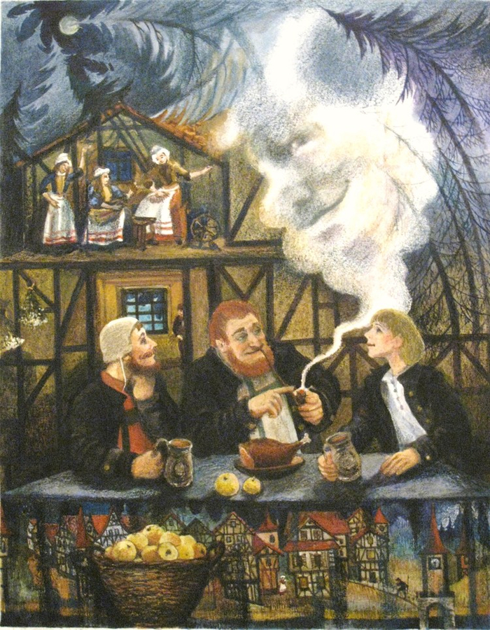 Петер Мунк в хижине лесника