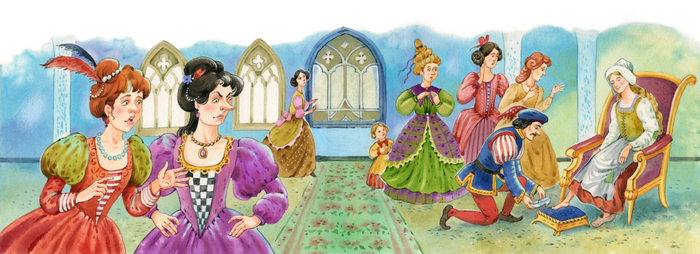 К сказке Шарля Перро "Золушка", для изд. Эксмо 